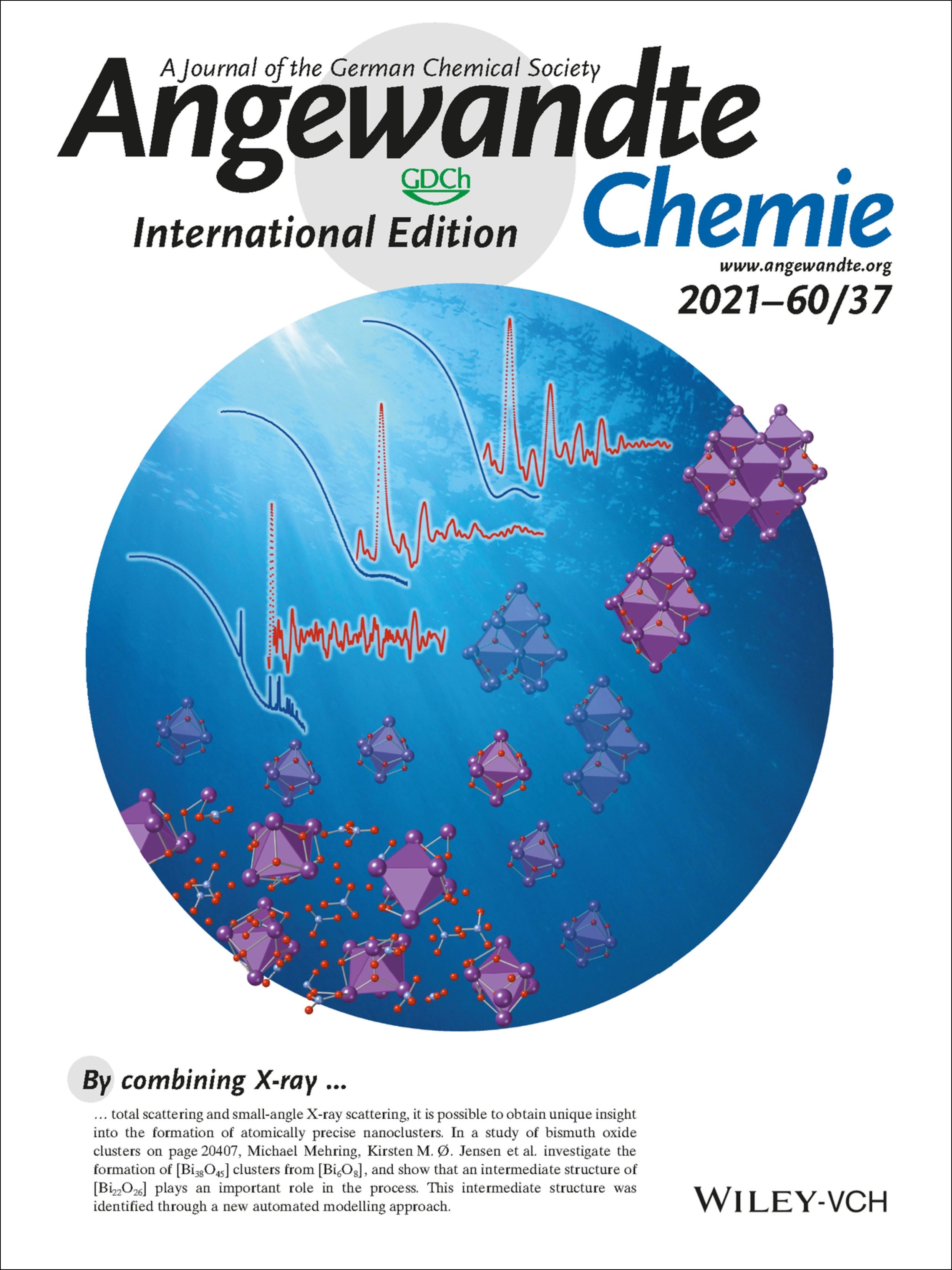 Cover: Aufklrung des Wachstumsmechanismus von Metalloxid-Nanoclustern